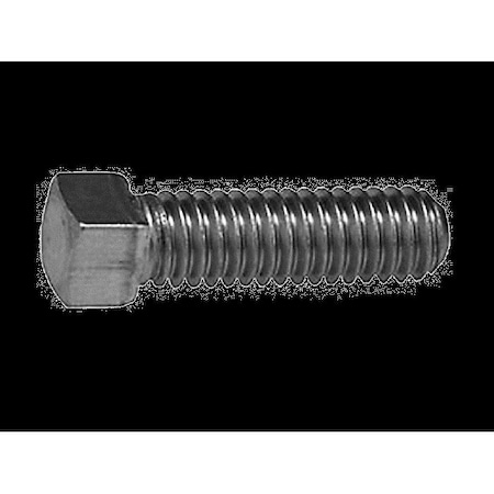 Square Head Set Screw, Oval Point, 1-8x3, Alloy Steel Case Hardened,Full Thread,10PK